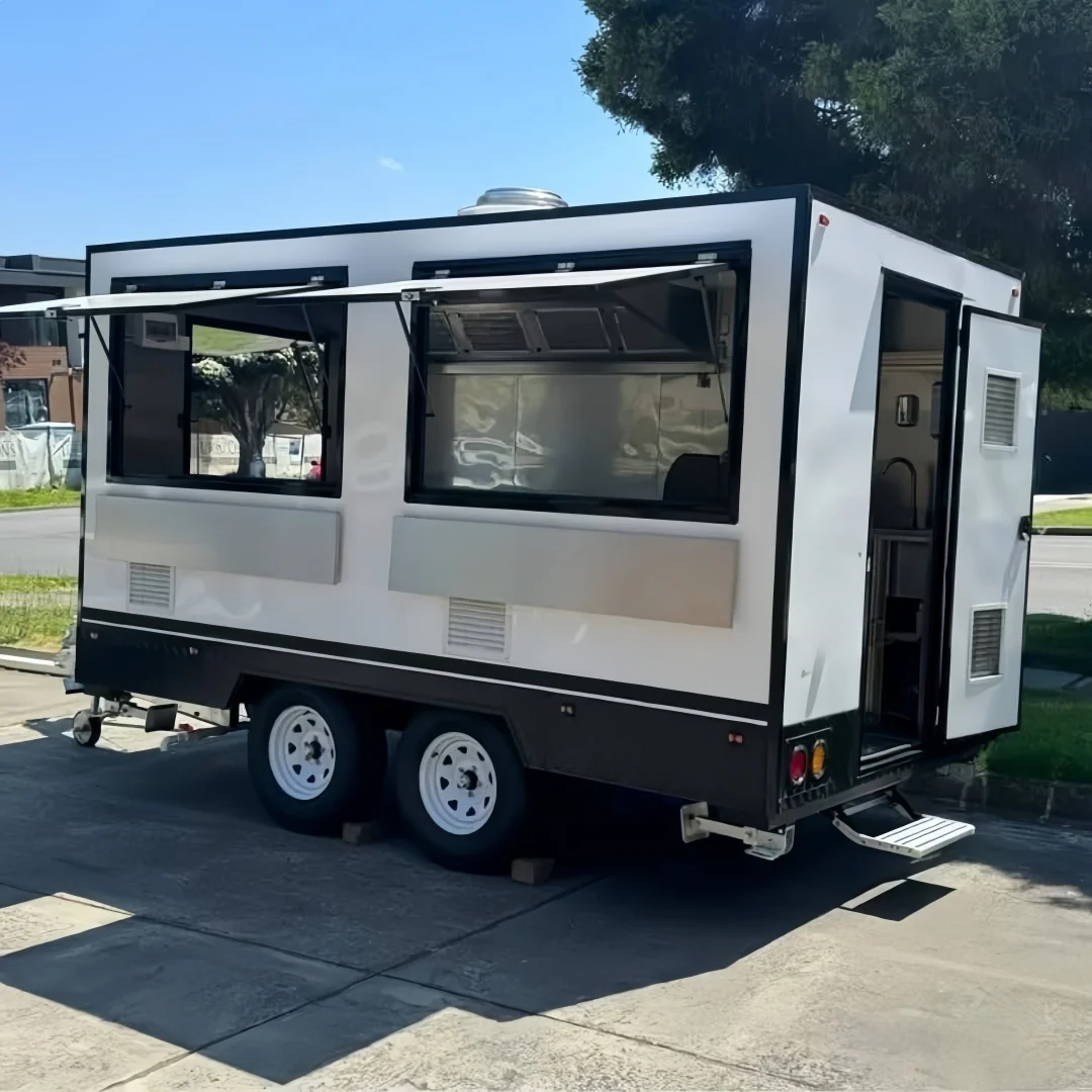 2026 Empire Trailers Modern White & Black Square Food Trailer 4m Box Style Mobile Kitchen Dual Axle Kitchen Trailers — image 1 2026 Empire Trailers Modern White & Black Square Food Trailer 4m Box Style Mobile Kitchen Dual Axle kitchen trailers for sale — photo 1 of 1 | Prime Trail Trailers