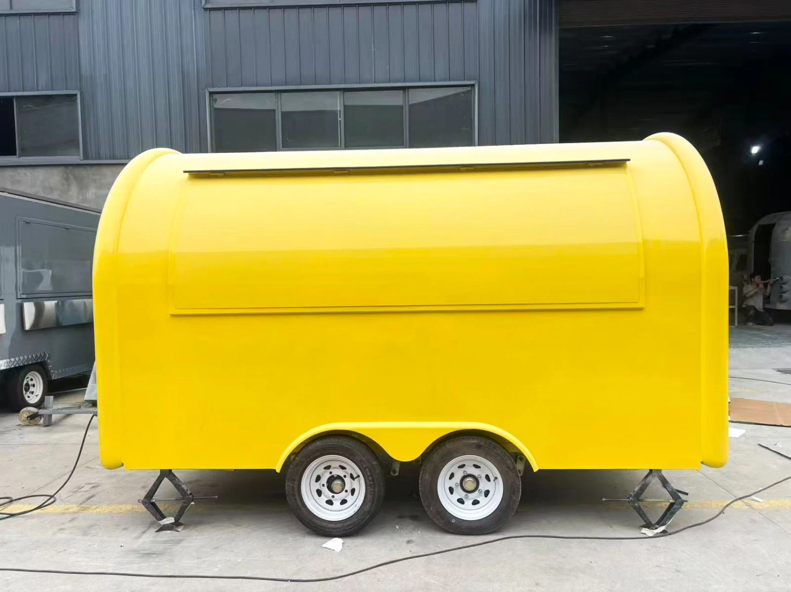 2026 Empire Trailers Yellow Mobile Catering Food Trailer Twin Axle Dual Serving Hatch kitchen trailers for sale — photo 5 of 9 | Prime Trail Trailers