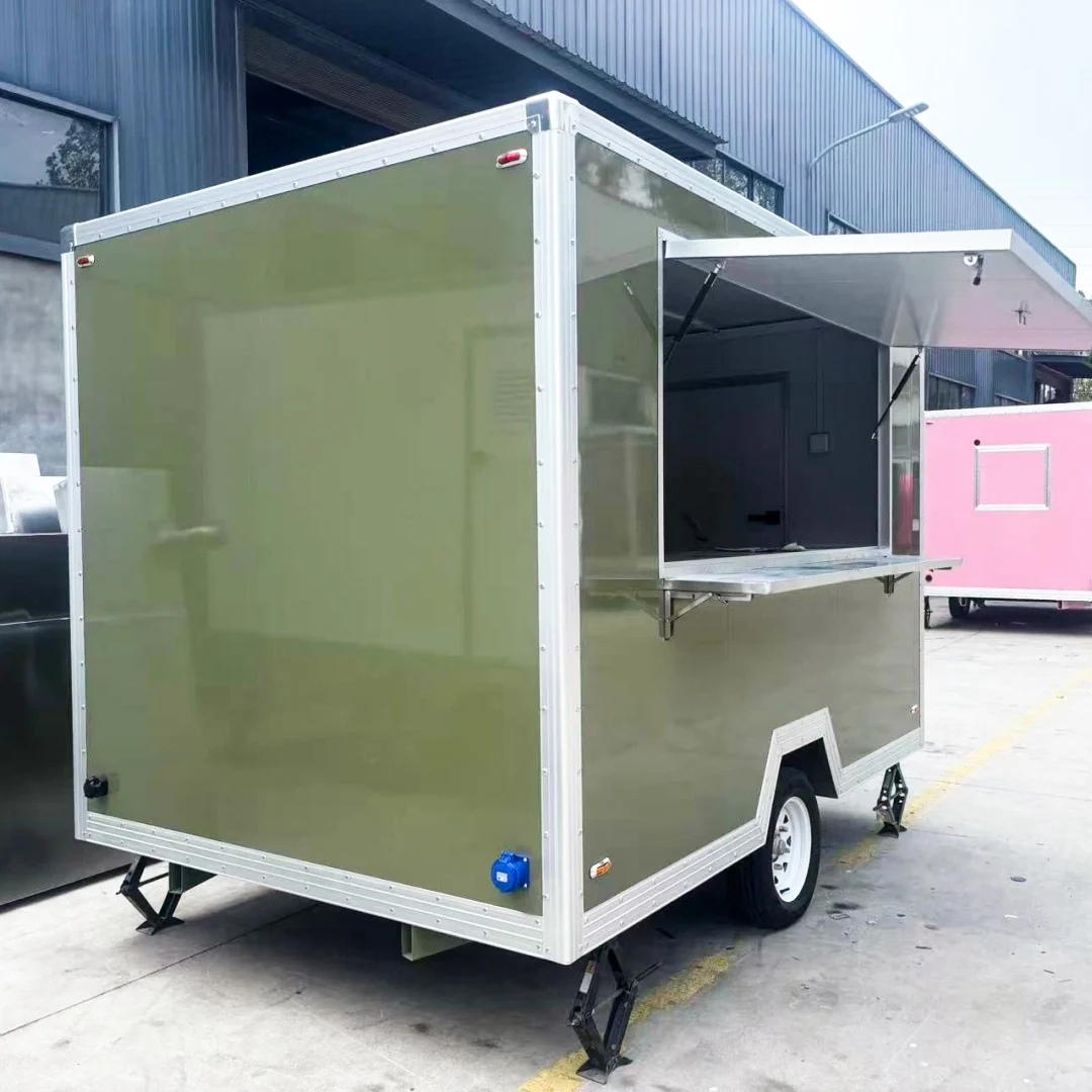 2026 Empire Trailers Olive Green Compact Food Trailer with Serving Window for Coffee kitchen trailers for sale — photo 3 of 8 | Prime Trail Trailers