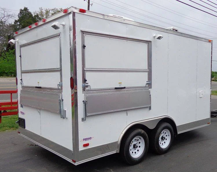 2026 Empire Trailers 8.5 x 14 White Custom Enclosed Kitchen Concession Trailer kitchen trailers for sale — photo 3 of 10 | Prime Trail Trailers