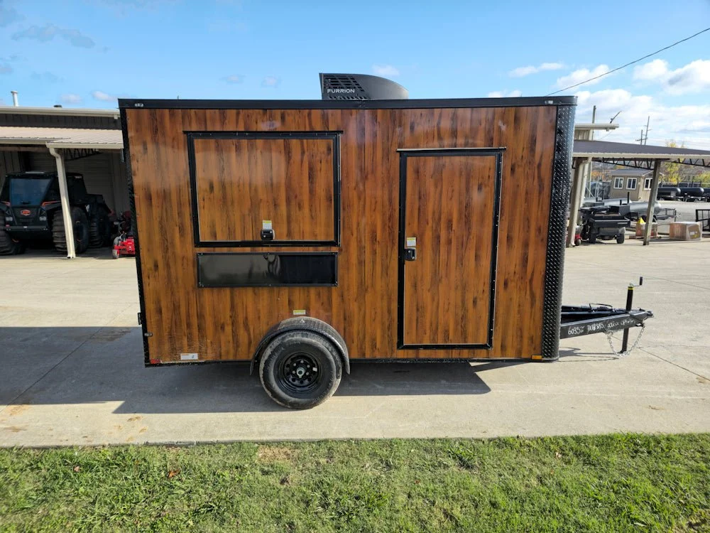 2026 Empire Trailers 7 x 12 Wood Grain Concession Food Catering Vending Trailer kitchen trailers for sale — photo 9 of 13 | Prime Trail Trailers