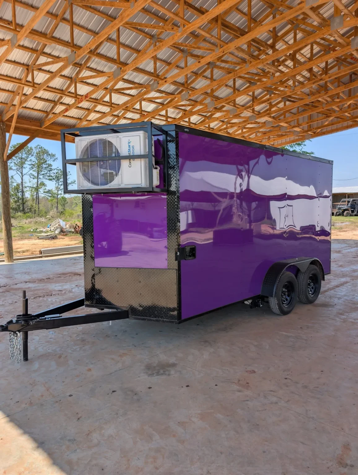 2026 Empire Trailers 7x14TA Coast to Coast Concession Trailer Purple Blackout Package kitchen trailers for sale — photo 2 of 6 | Prime Trail Trailers