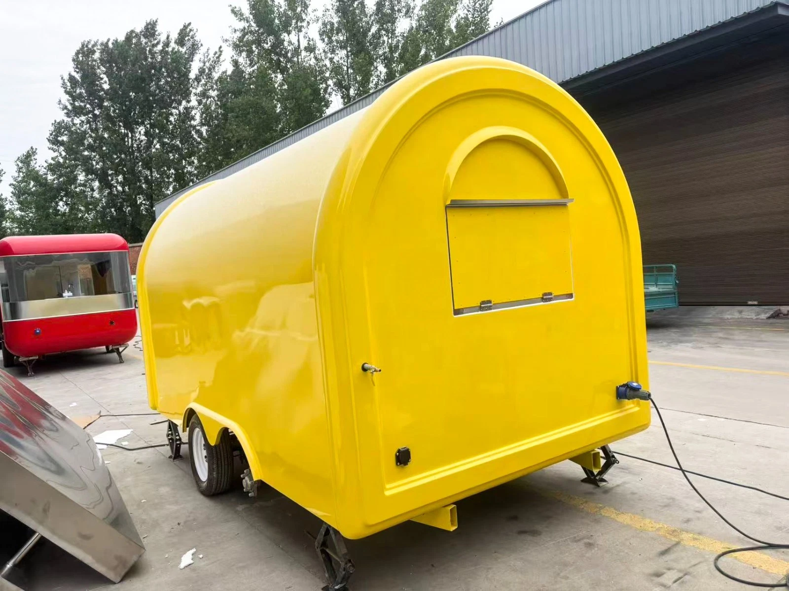 2026 Empire Trailers Yellow Mobile Catering Food Trailer Twin Axle Dual Serving Hatch kitchen trailers for sale — photo 3 of 9 | Prime Trail Trailers