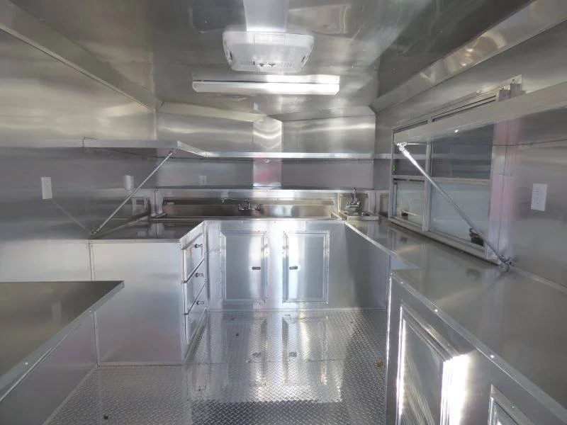 2026 Empire Trailers 8.5 x 20 White BBQ Smoker Porch Catering Trailer kitchen trailers for sale — photo 13 of 13 | Prime Trail Trailers