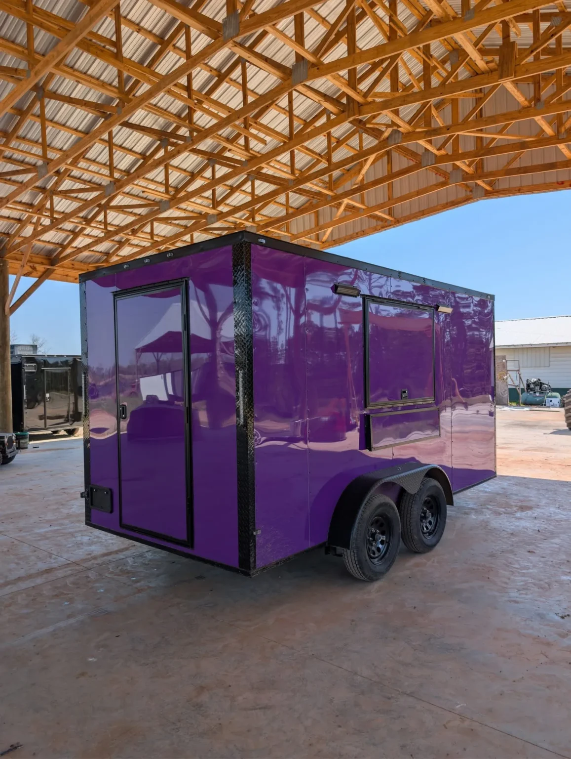 2026 Empire Trailers 7x14TA Coast to Coast Concession Trailer Purple Blackout Package kitchen trailers for sale — photo 6 of 6 | Prime Trail Trailers