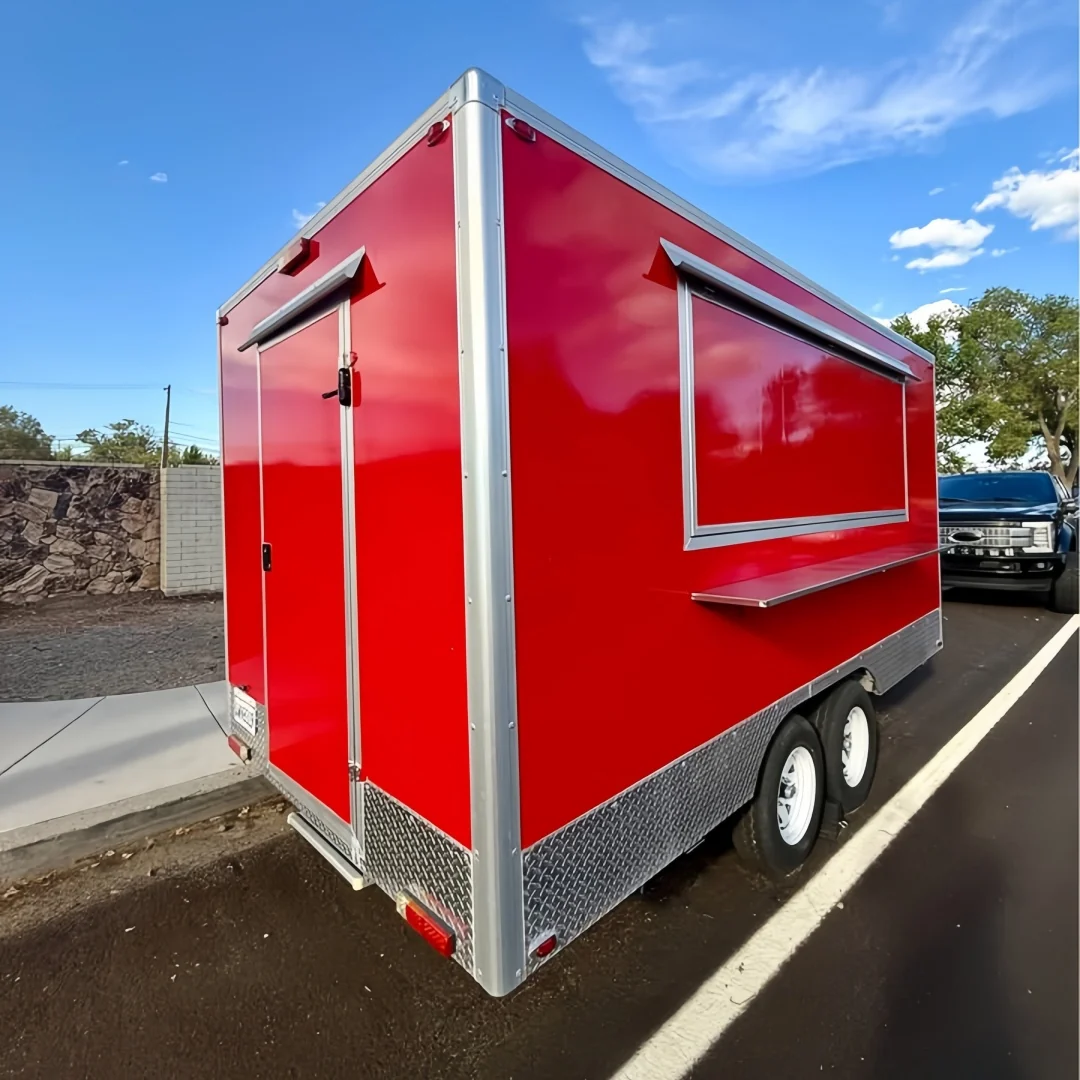 2026 Empire Trailers Bright Red Square Food Trailer - High Visibility Mobile Kitchen (Dual Axle) kitchen trailers for sale — photo 8 of 8 | Prime Trail Trailers