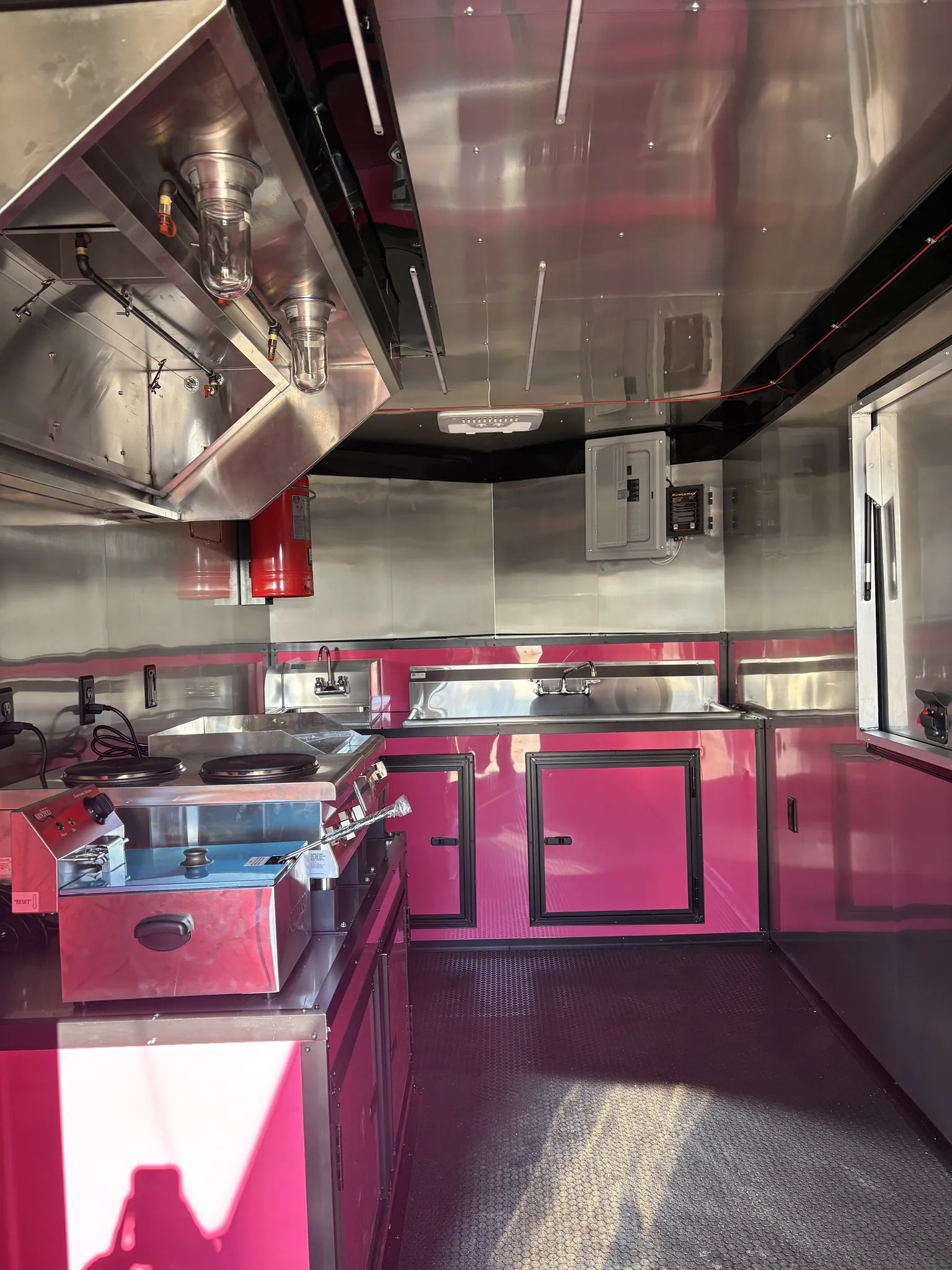 2026 Empire Trailers 7x16TA Coast to Coast Concession Trailer Pink Blackout Package kitchen trailers for sale — photo 3 of 4 | Prime Trail Trailers
