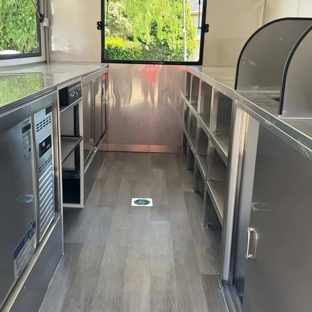 2026 Empire Trailers Modern White & Black Square Food Trailer 4m Box Style Mobile Kitchen Dual Axle kitchen trailers for sale — photo 2 of 6 | Prime Trail Trailers