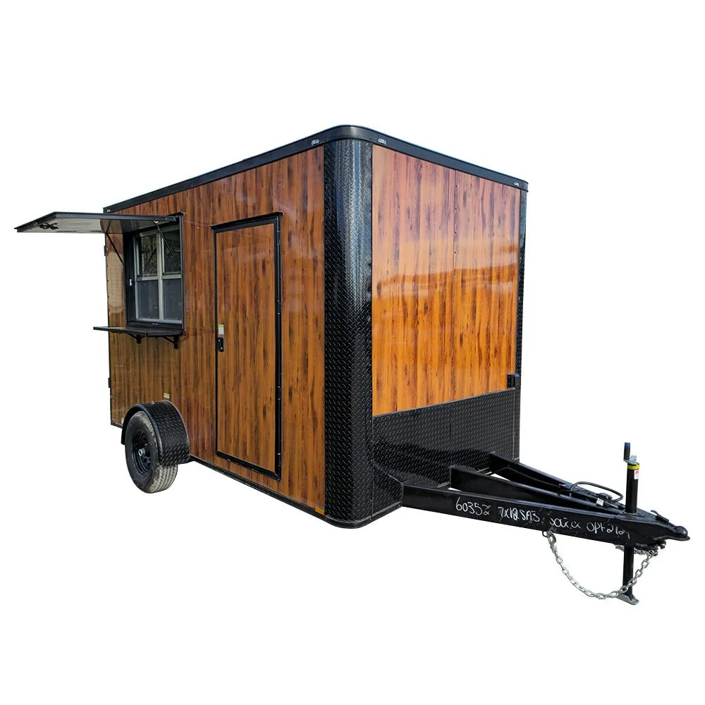 2026 Empire Trailers 7 x 12 Wood Grain Concession Food Catering Vending Trailer Kitchen Trailers — image 1 2026 Empire Trailers 7 x 12 Wood Grain Concession Food Catering Vending Trailer kitchen trailers for sale — photo 1 of 1 | Prime Trail Trailers
