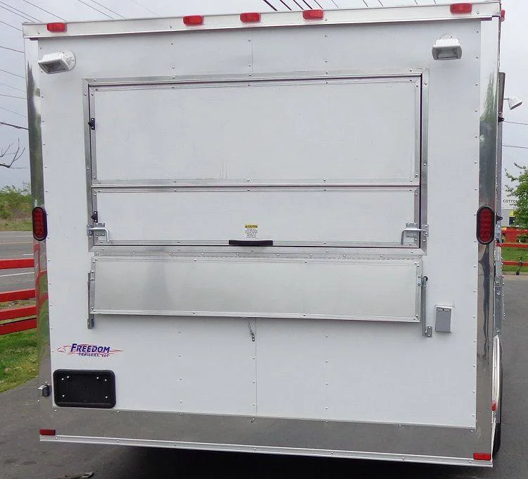 2026 Empire Trailers 8.5 x 14 White Custom Enclosed Kitchen Concession Trailer kitchen trailers for sale — photo 6 of 10 | Prime Trail Trailers