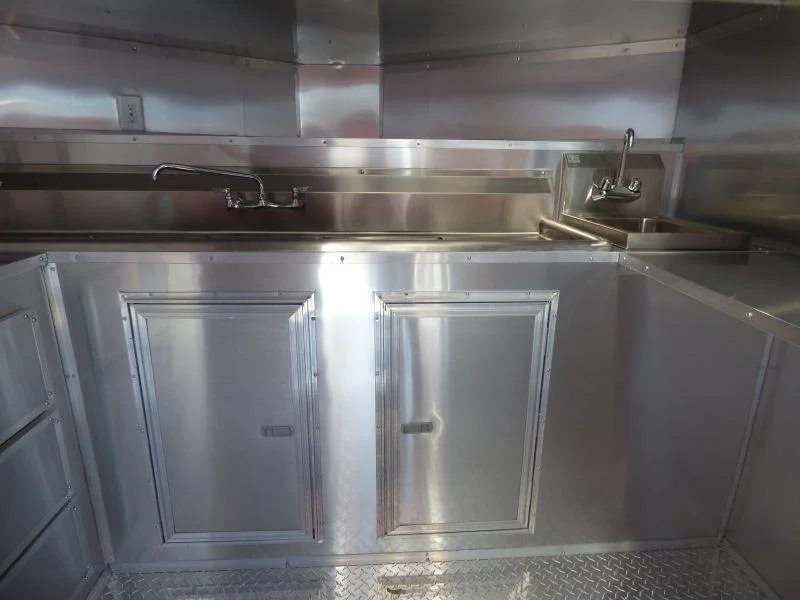 2026 Empire Trailers 8.5 x 20 White BBQ Smoker Porch Catering Trailer kitchen trailers for sale — photo 6 of 13 | Prime Trail Trailers