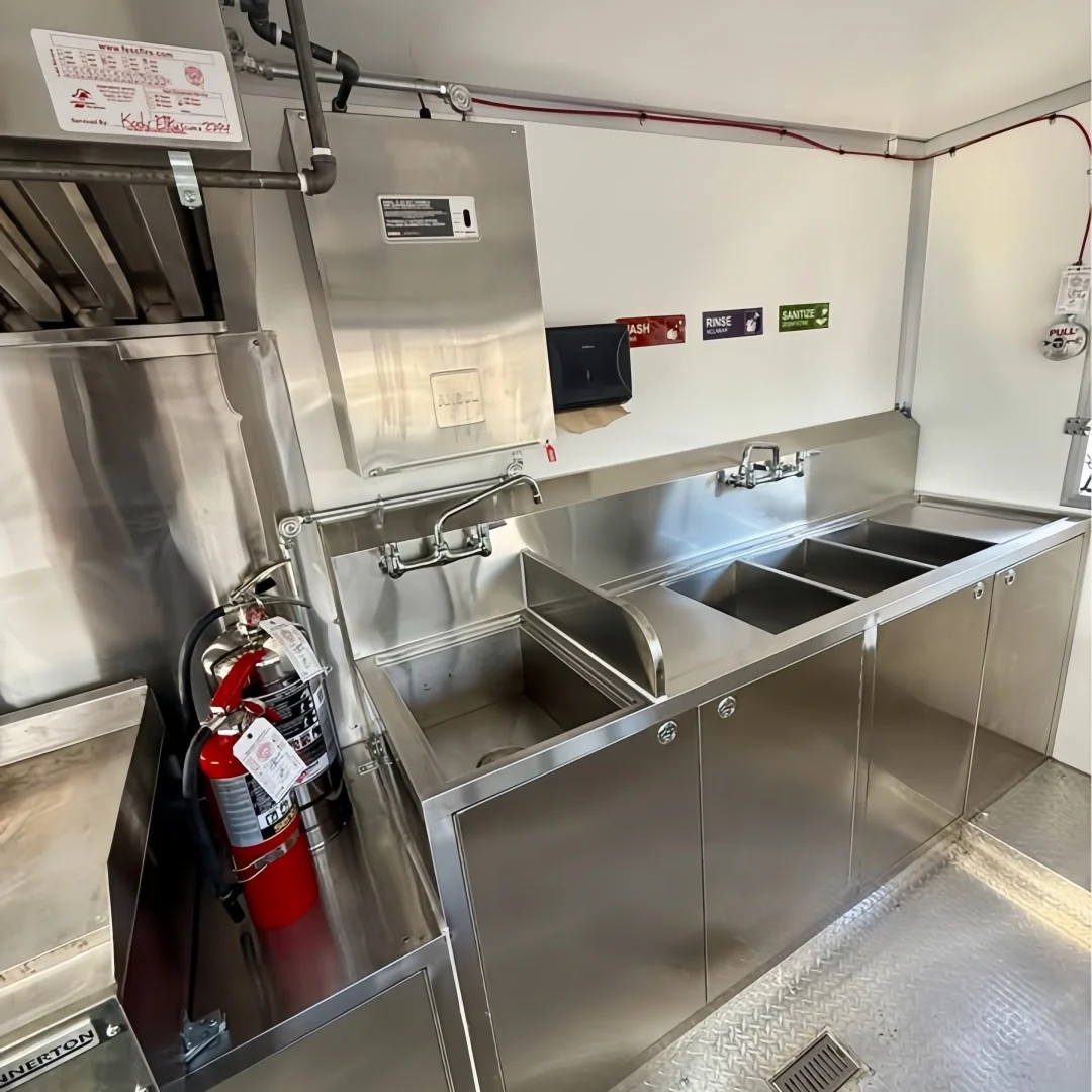 2026 Empire Trailers Bright Red Square Food Trailer - High Visibility Mobile Kitchen (Dual Axle) kitchen trailers for sale — photo 5 of 8 | Prime Trail Trailers