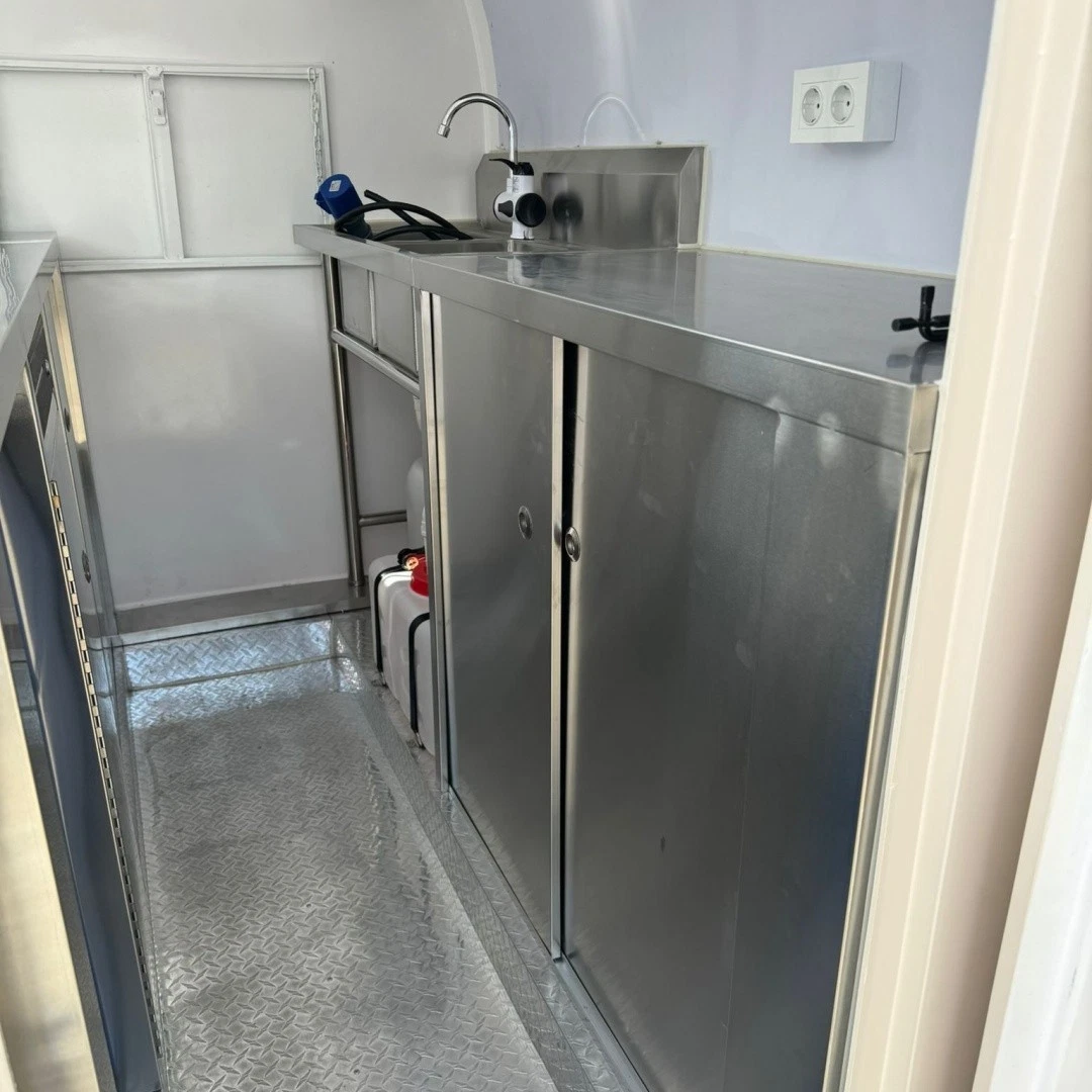 2026 Empire Trailers Black Mobile Catering Food Trailer Single Axle Serving Hatch Stainless Interior kitchen trailers for sale — photo 5 of 6 | Prime Trail Trailers