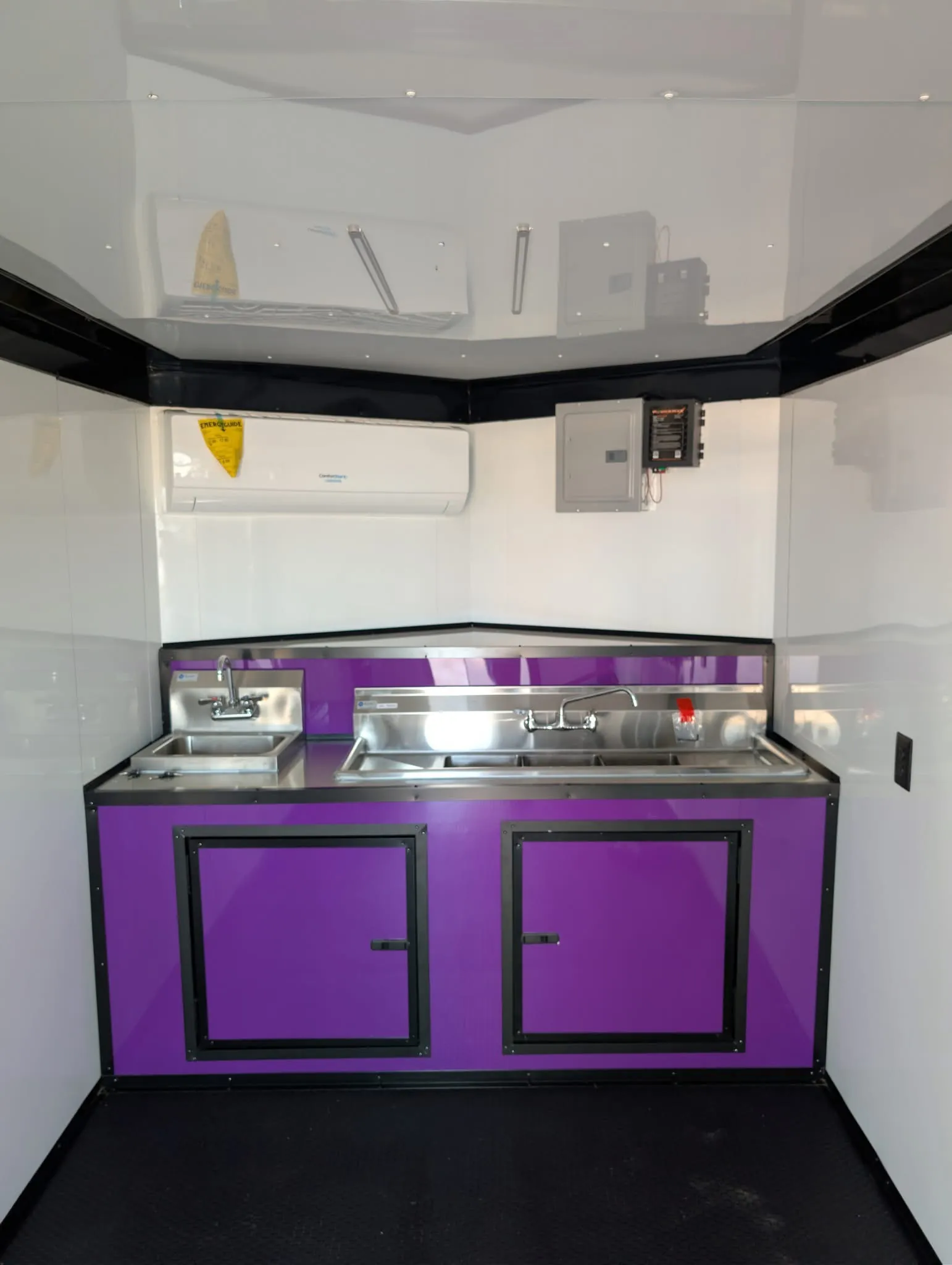 2026 Empire Trailers 7x14TA Coast to Coast Concession Trailer Purple Blackout Package kitchen trailers for sale — photo 3 of 6 | Prime Trail Trailers