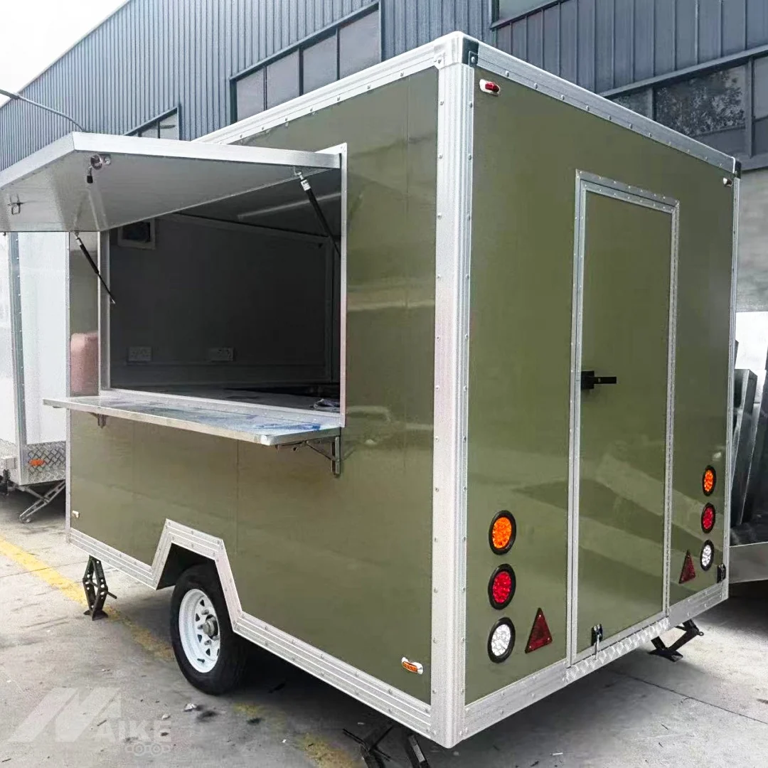 2026 Empire Trailers Olive Green Compact Food Trailer with Serving Window for Coffee kitchen trailers for sale — photo 2 of 8 | Prime Trail Trailers