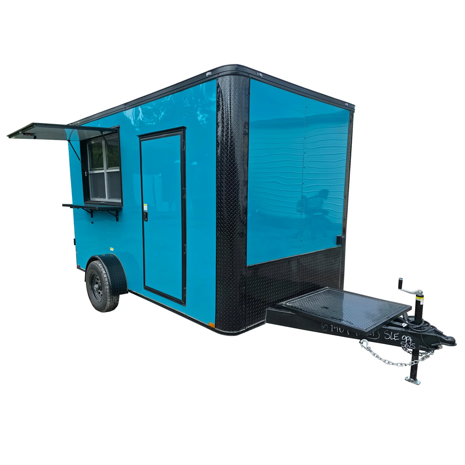 2026 Empire Trailers 7 x 12 Water Blue Flat Front Concession Catering Trailer Kitchen Trailers — image 1 2026 Empire Trailers 7 x 12 Water Blue Flat Front Concession Catering Trailer kitchen trailers for sale — photo 1 of 1 | Prime Trail Trailers
