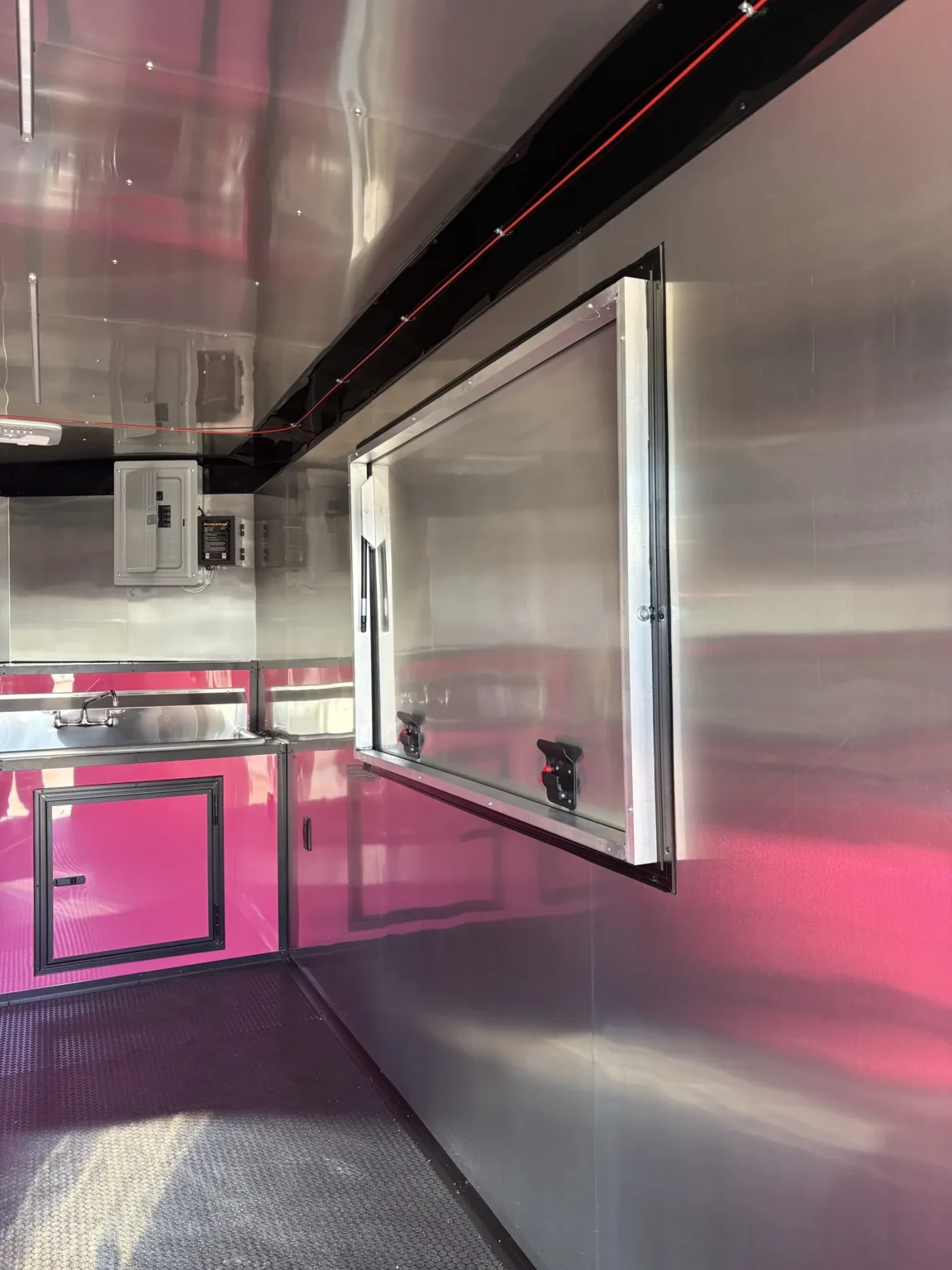 2026 Empire Trailers 7x16TA Coast to Coast Concession Trailer Pink Blackout Package kitchen trailers for sale — photo 4 of 4 | Prime Trail Trailers