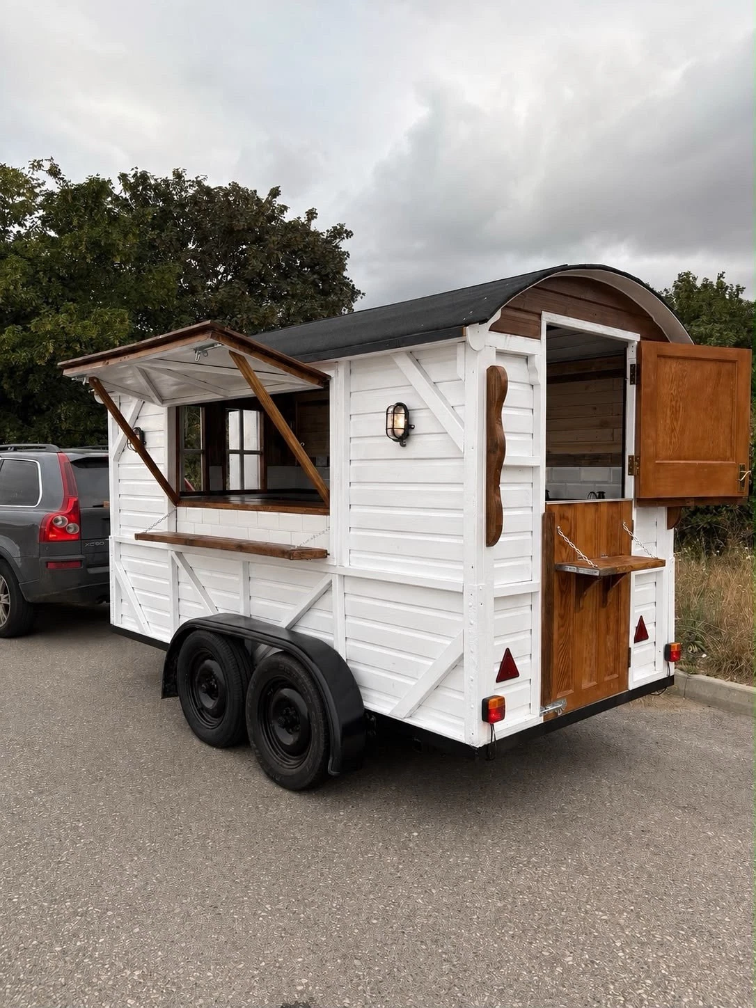 2026 Empire Trailers Unique rustic catering trailer horsebox shepherds hut style food drinks Kitchen Trailers — image 1 2026 Empire Trailers Unique rustic catering trailer horsebox shepherds hut style food drinks kitchen trailers for sale — photo 1 of 1 | Prime Trail Trailers