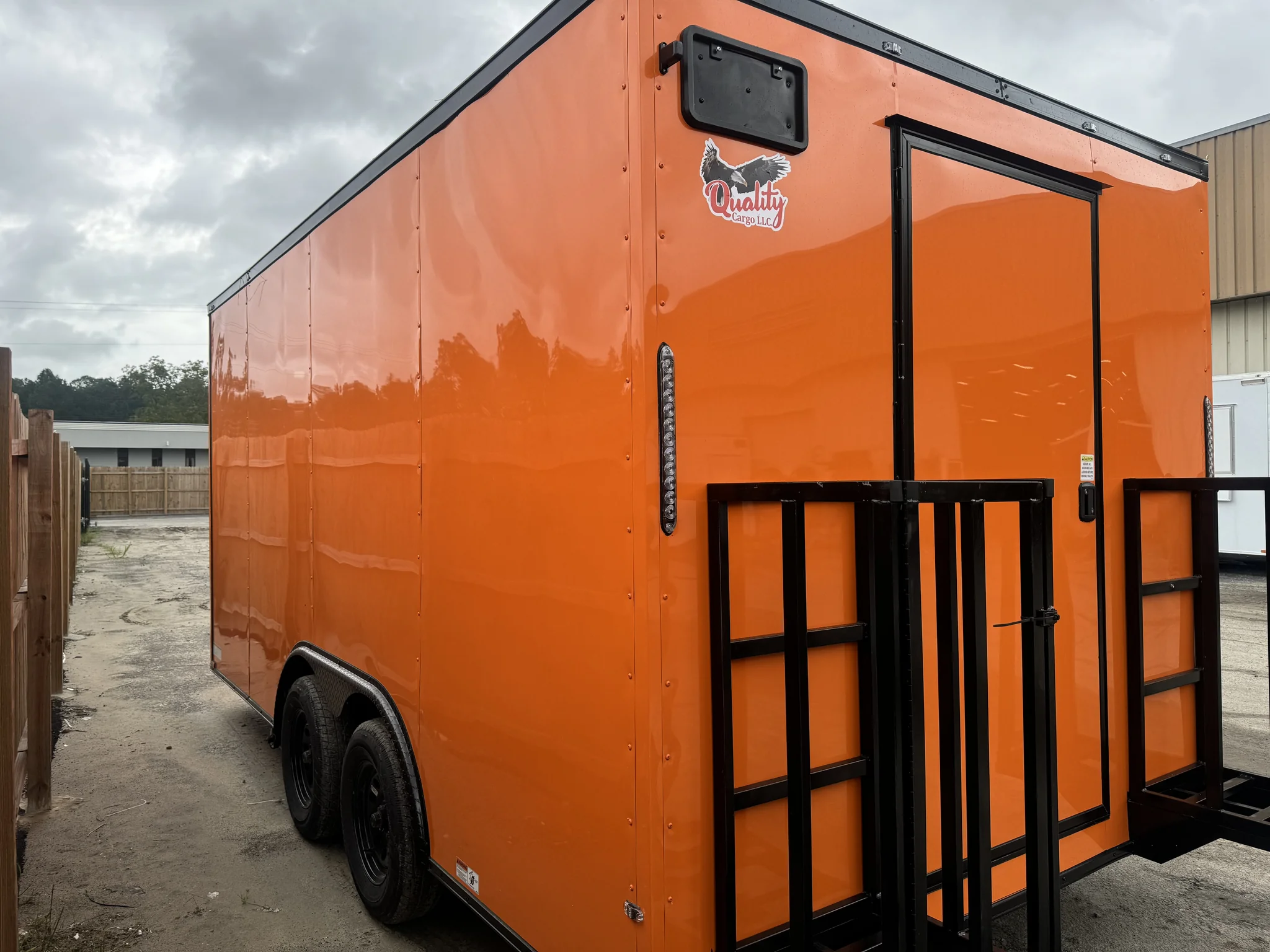 2026 Empire Trailers 8.5×16 Quality Concession Trailer Orange Blackout Package kitchen trailers for sale — photo 3 of 4 | Prime Trail Trailers