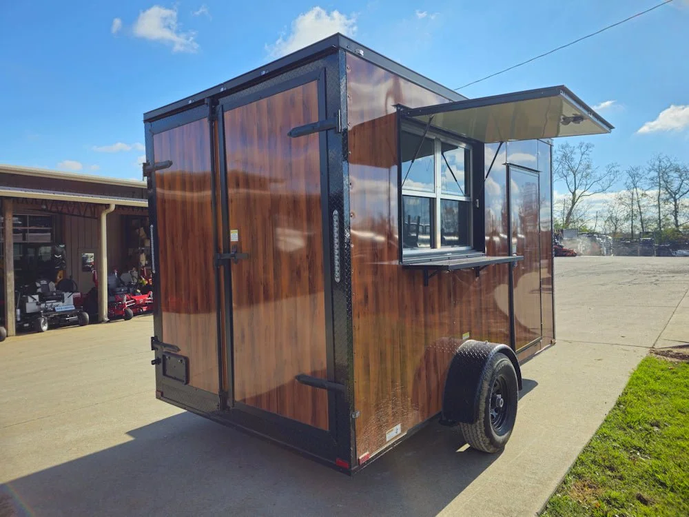 2026 Empire Trailers 7 x 12 Wood Grain Concession Food Catering Vending Trailer kitchen trailers for sale — photo 11 of 13 | Prime Trail Trailers