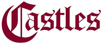 Castles logo text, in dark maroon color, on a white background.