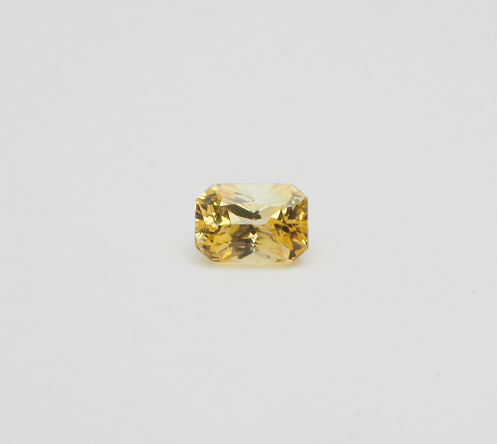 Miniature : Saphir Jaune non chauffé 1.45 ct