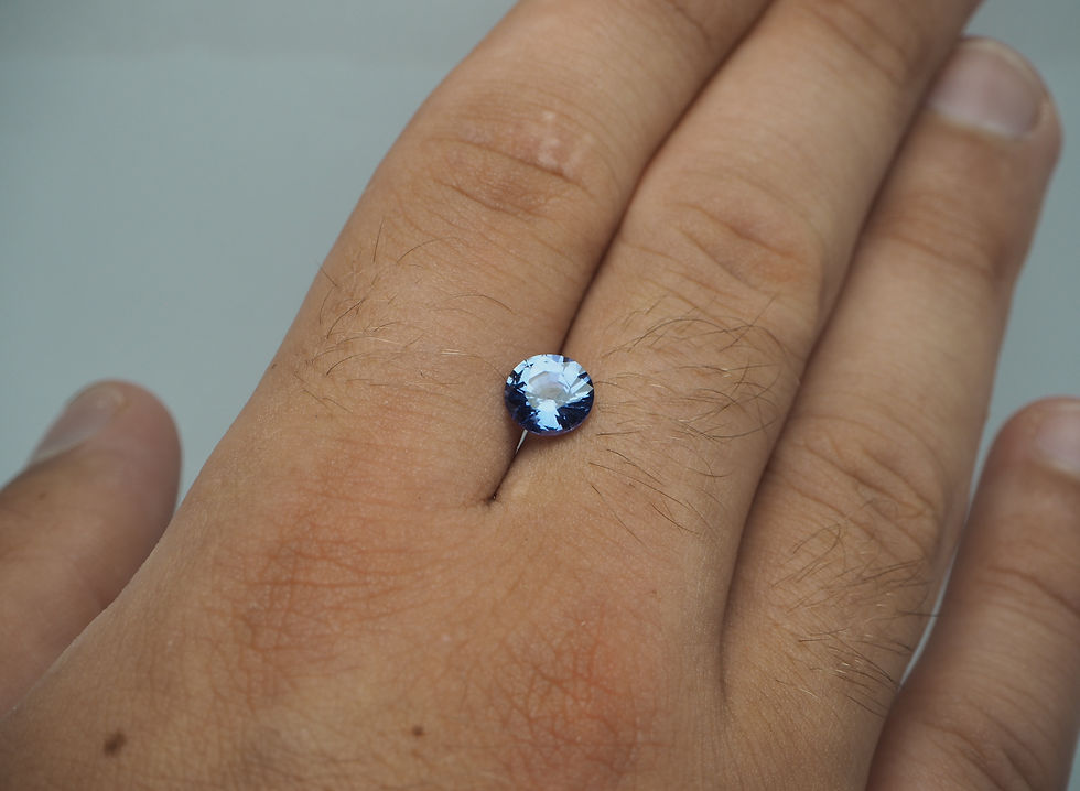 Miniature : Saphir Bleu violacé 1.65 ct Non traité (Unheated)