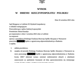 Pozew PFR o zwrot subwencji oddalony. Adwokat specjalizujący się w programie Tarcza Finansowa PFR.