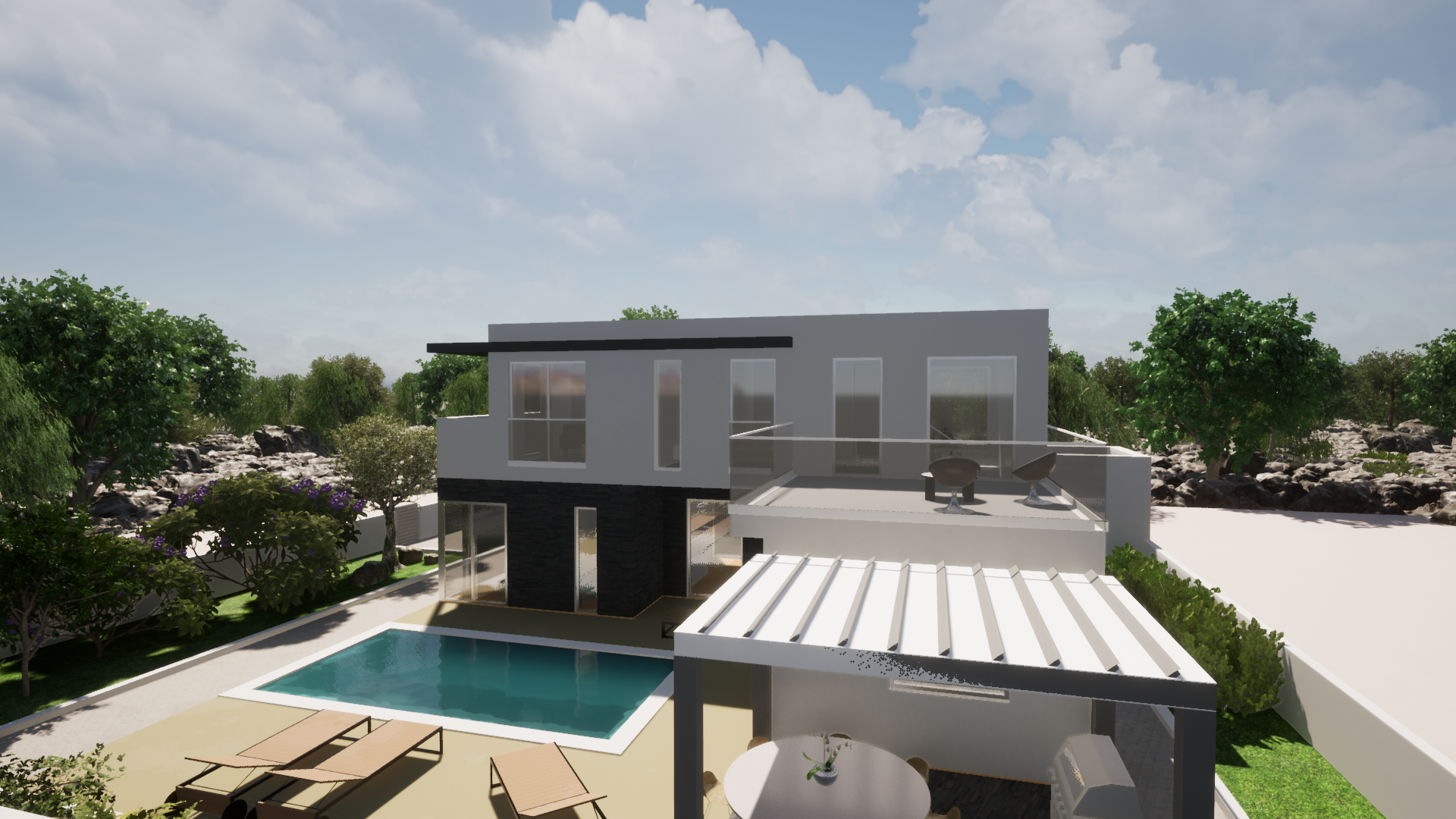 Moradia Unifamiliar Lagoa de Albufeira - Sesimbra — projeto de arquitetura residencial AJA Projetos