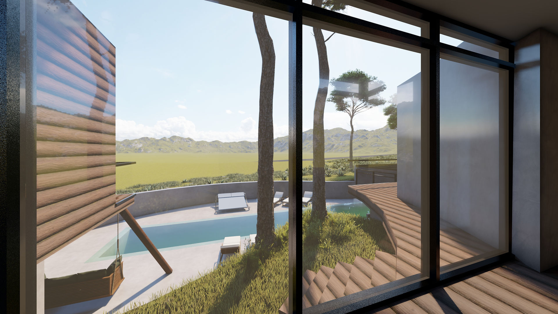 Habitação integrada na natureza - Magoito — projeto de arquitetura residencial AJA Projetos