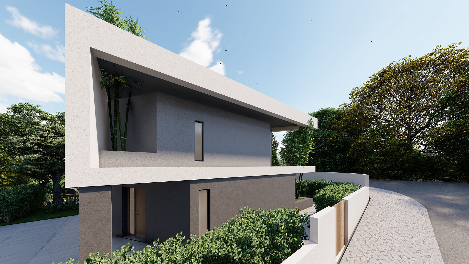 Habitação em terreno desafiante - Mafra — projeto de arquitetura residencial AJA Projetos
