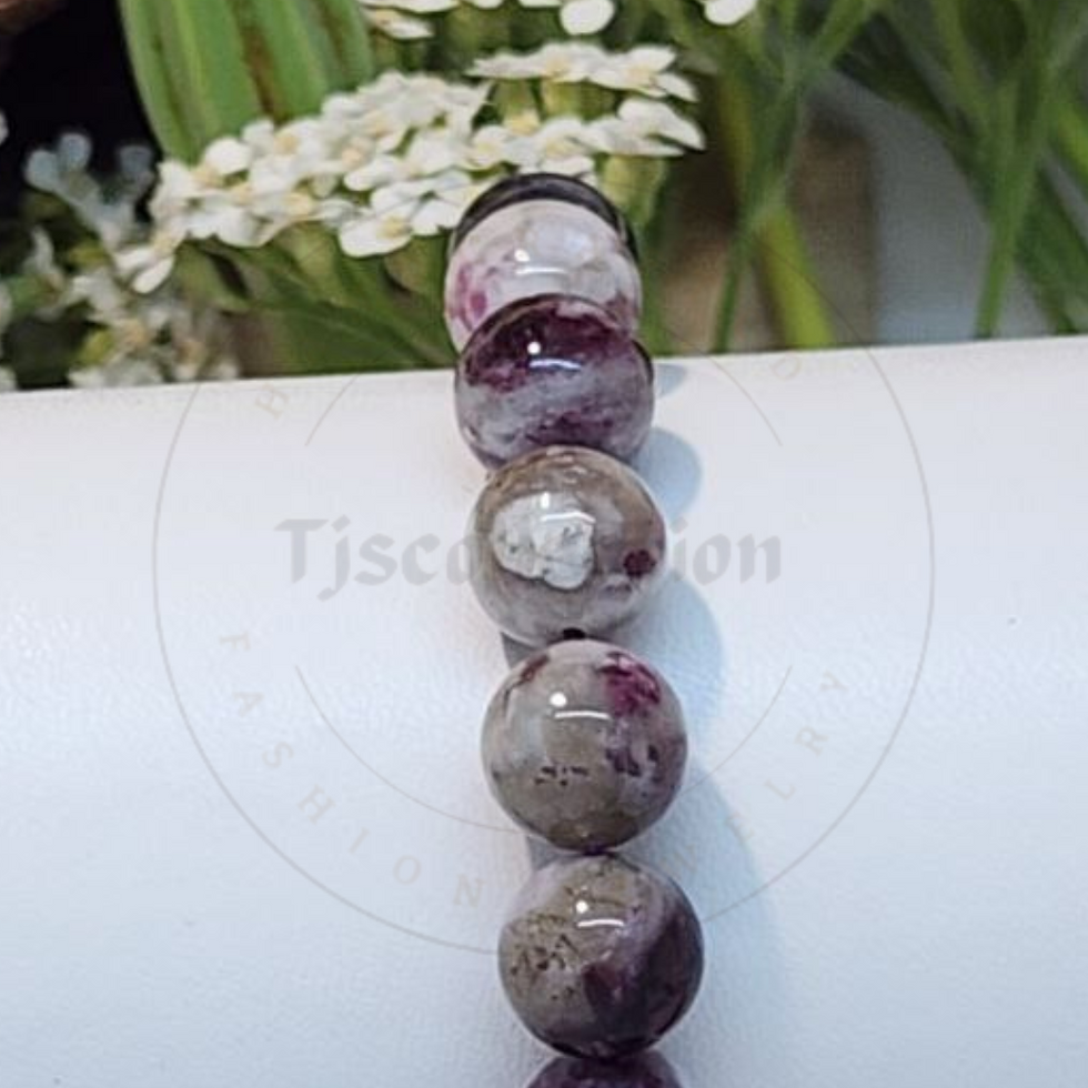 Pink Watermelon Tourmaline Bracelet