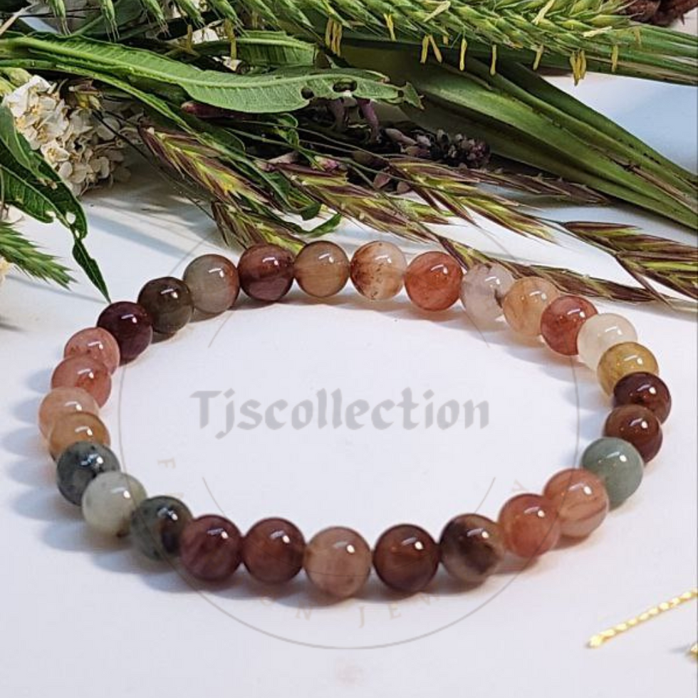Thumbnail: Multi-colored agate bracelet