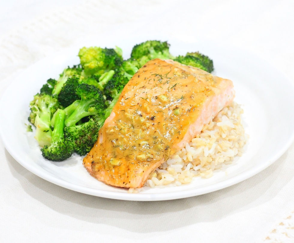 Honey Mustard Baked Salmon Recipe