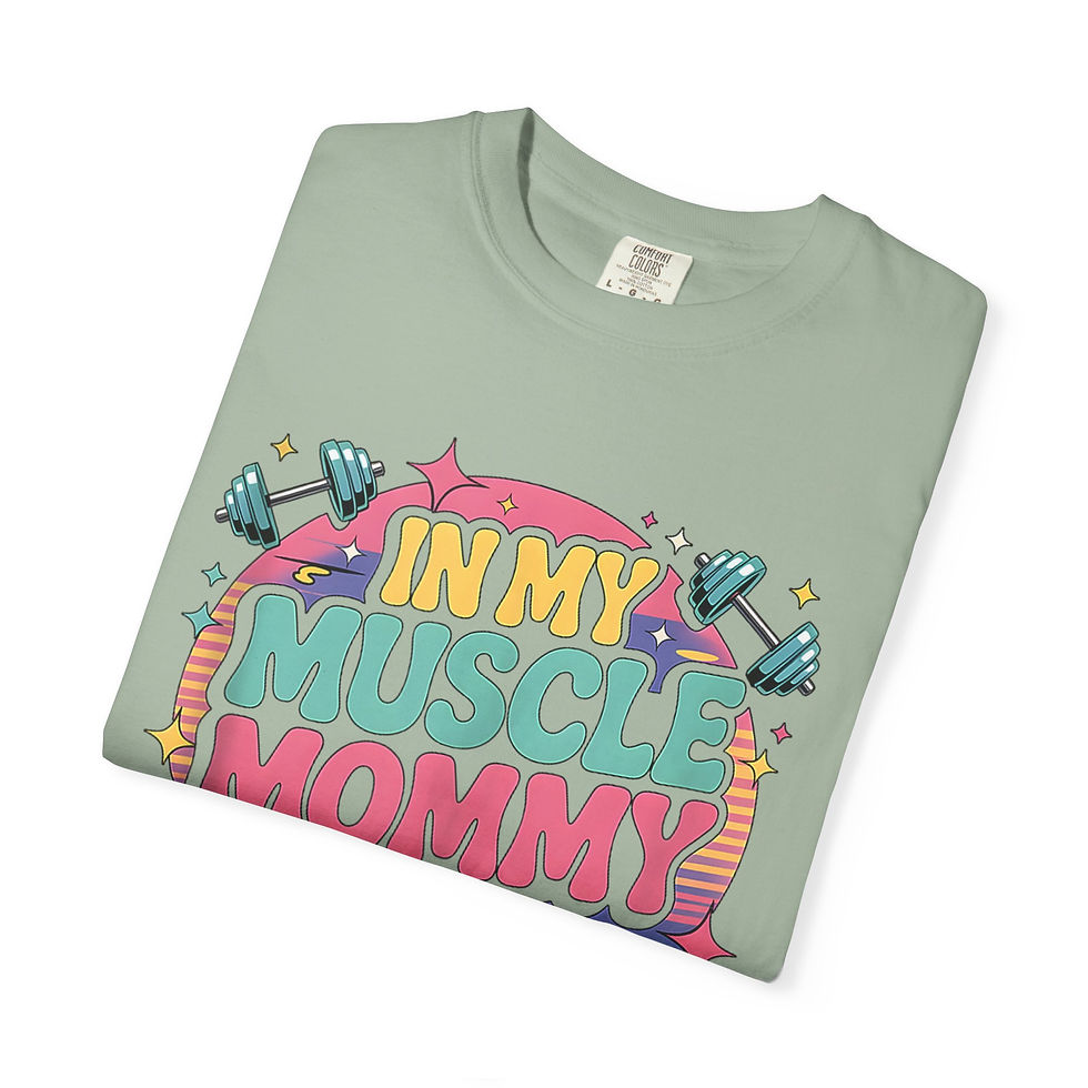 Thumbnail: In My Muscle Mommy Era T-Shirt — Cute Gym Mom Fitness Tee