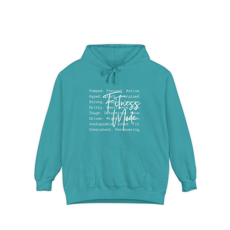 Thumbnail: Strength & Grace Hoodie — Motivational Word Art Pullover