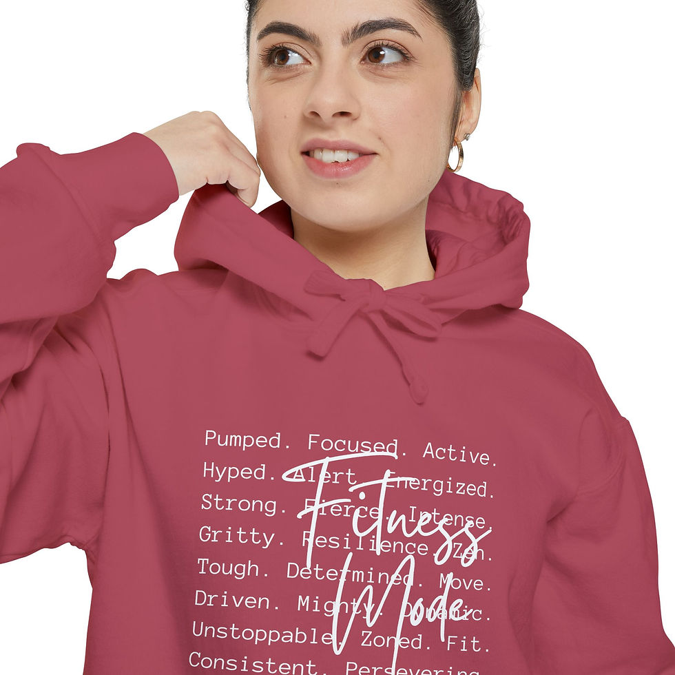 Thumbnail: Strength & Grace Hoodie — Motivational Word Art Pullover