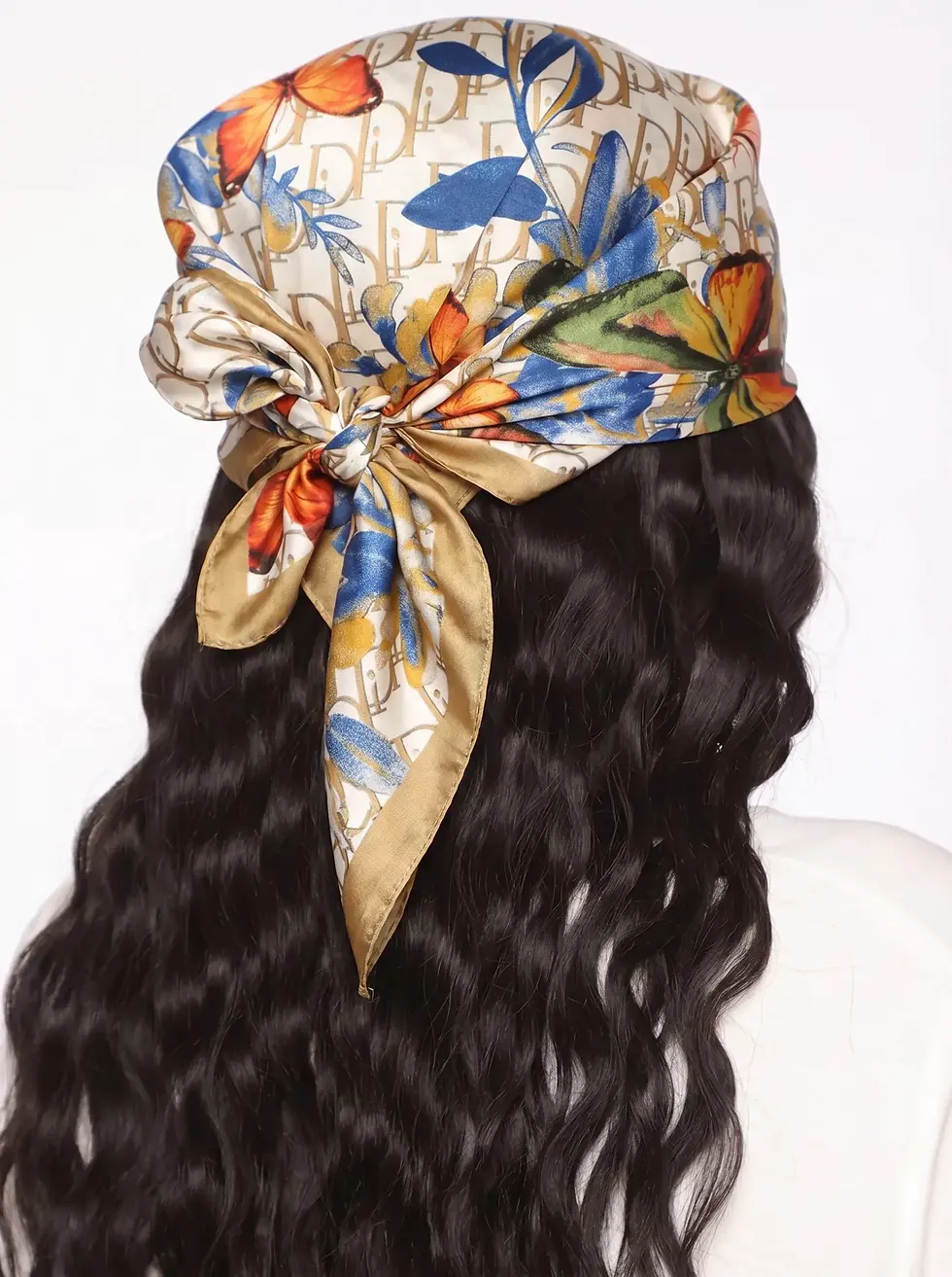 Thumbnail: Butterfly Art Scarf "26 inches wide × 78 inches long"