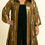 Thumbnail: Gold Tiered ls liquid knit Maxi Dress / Duster