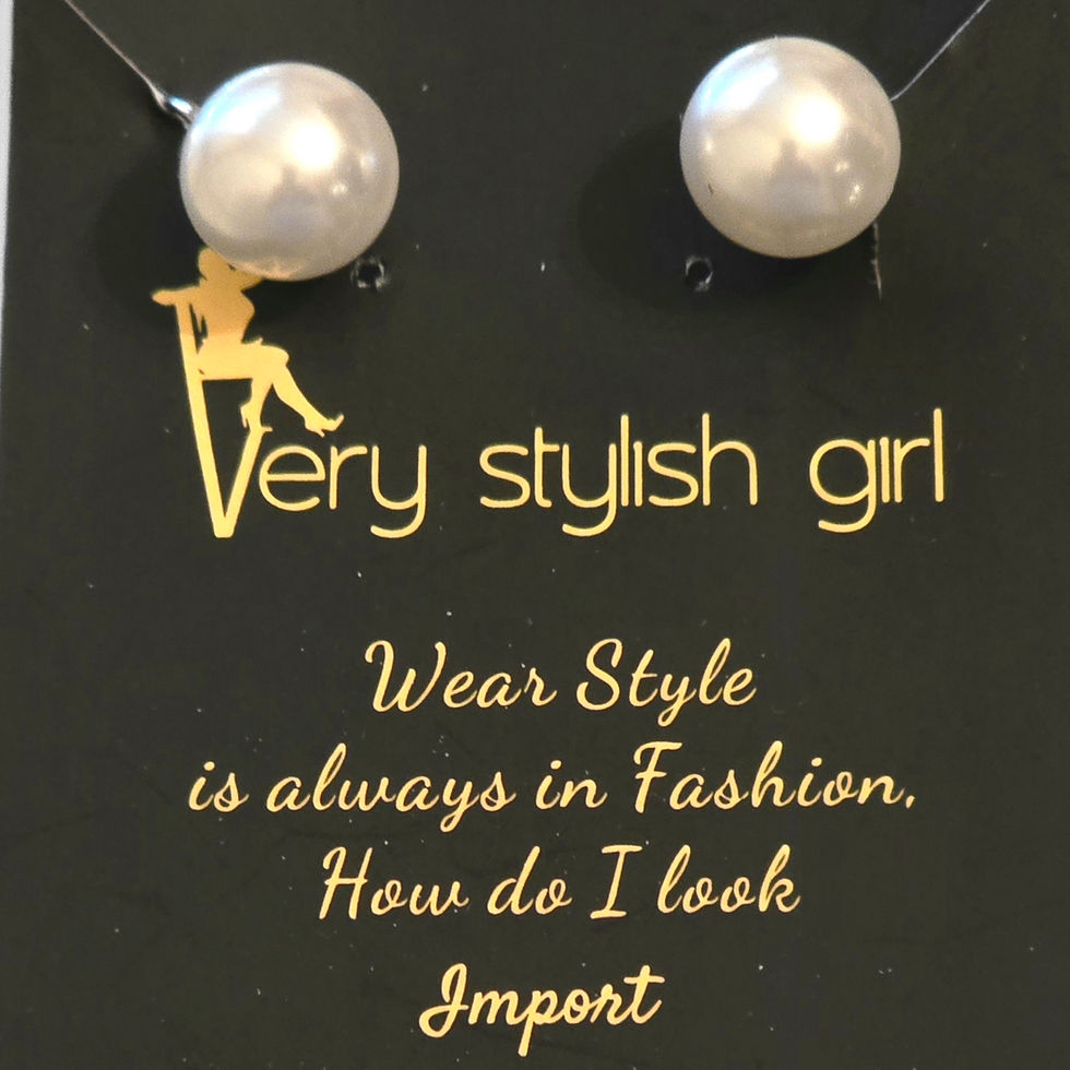 VSG Classic Button Pearl Clip-Ons