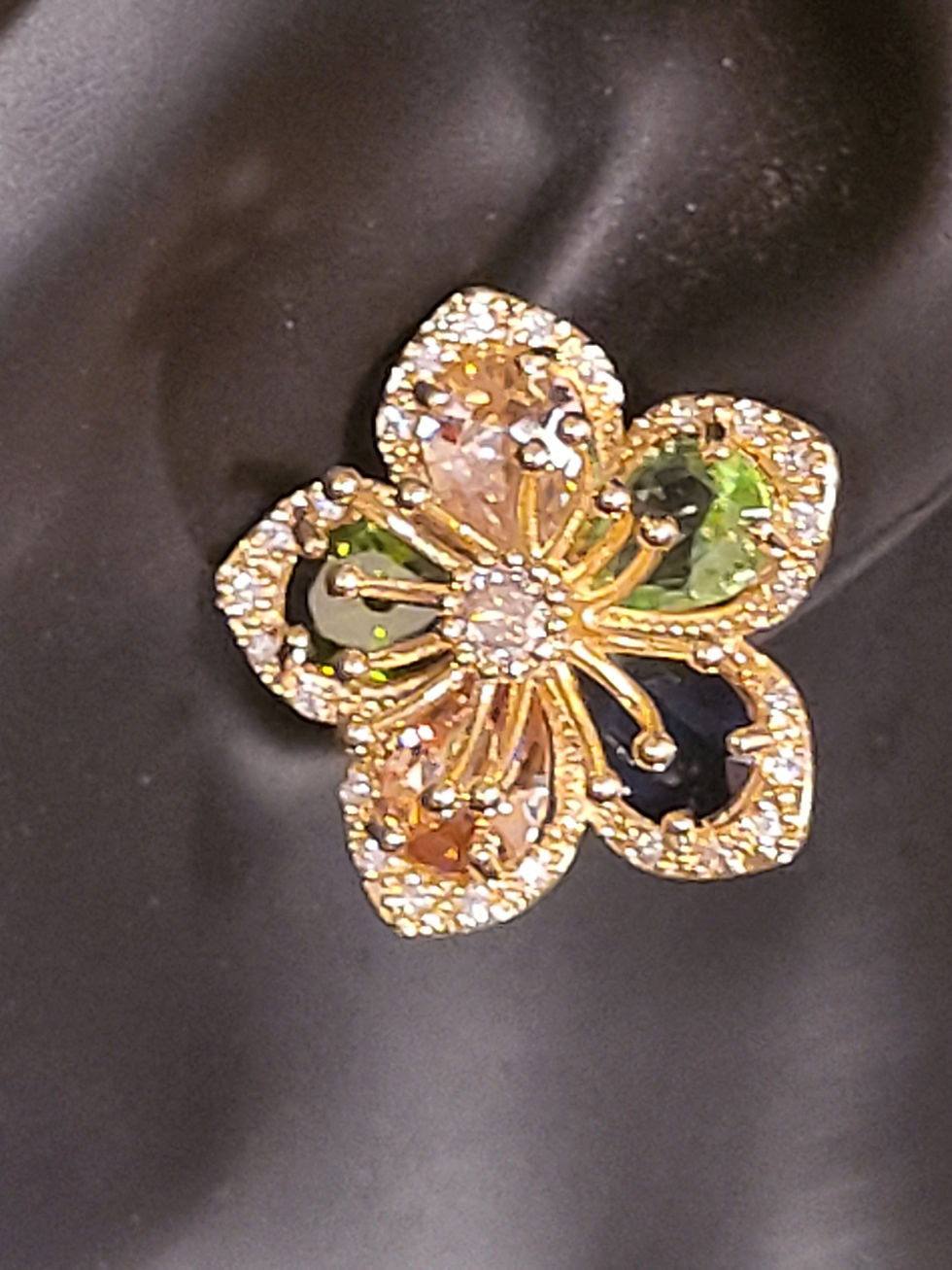Thumbnail: Crystal Bloom Statement Earrings
