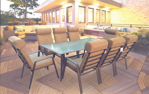 ריהוט גן בגליל סט שולחן וכסאות מרלו קרמיקה בגליל 