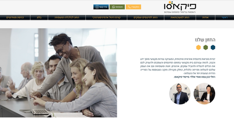 אתר אינטרנט לפיקאסו לימודי פיננסים ועסקים