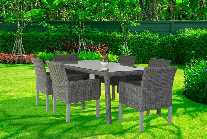 ריהוט גן בגליל סט שולחן וכסאות מרלו קרמיקה בגליל 