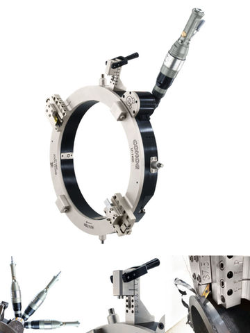 Split frame clamshell machine