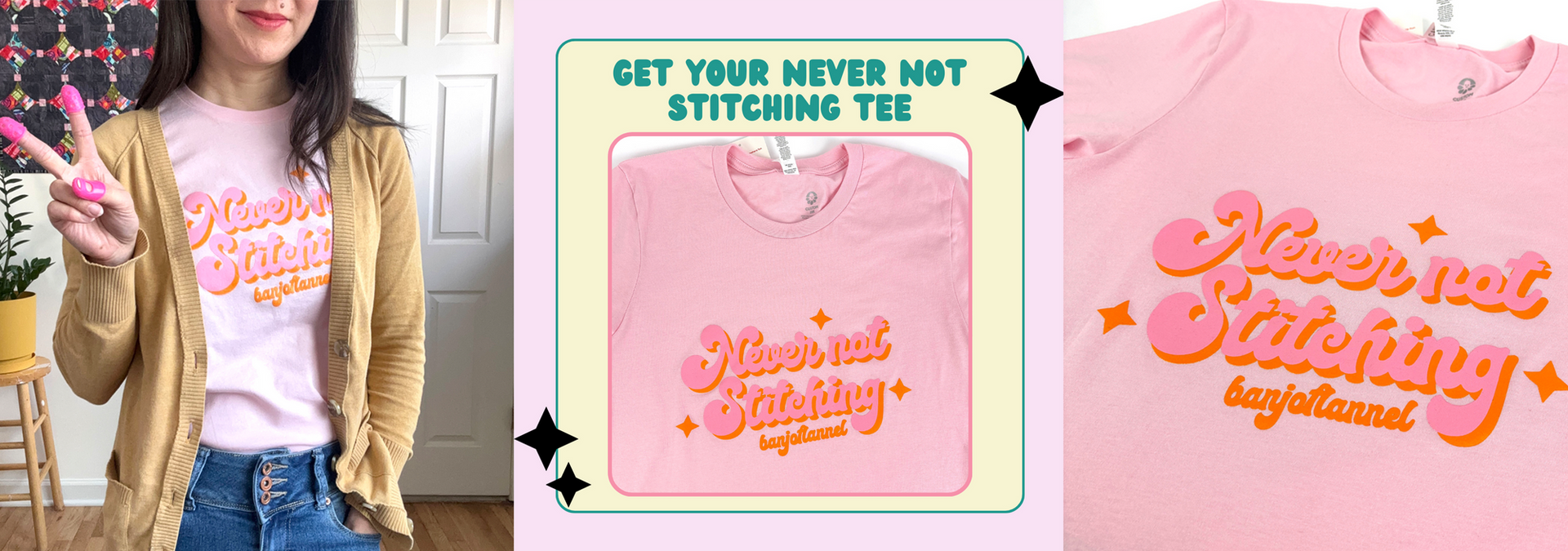 Never Not Stitching Tee T-shirt Sewing