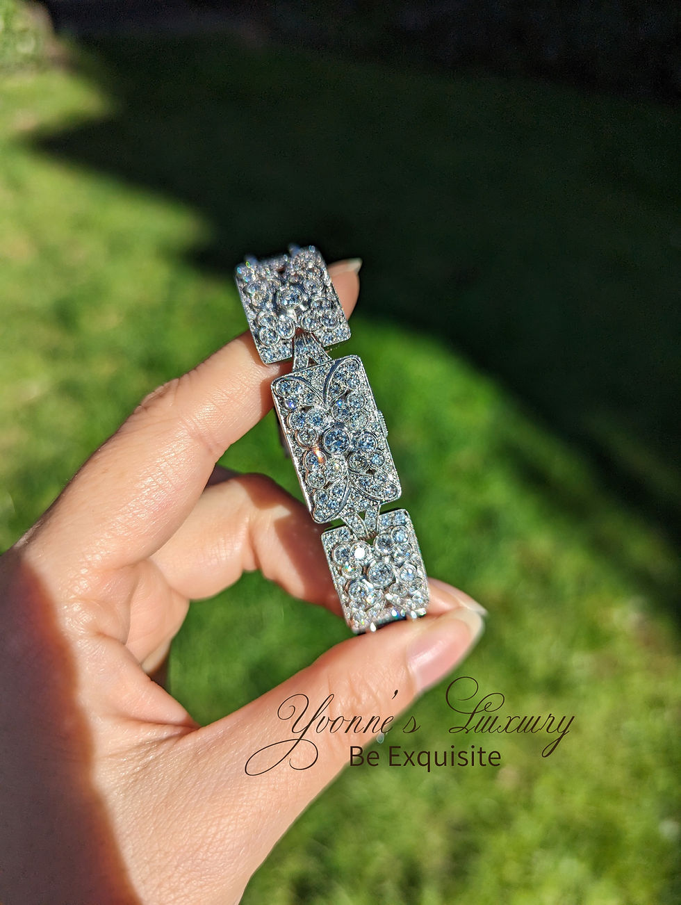 Thumbnail: Vacheron Constantin Antique Diamond Platinum Cocktail Wristwatch for F. Chiappe