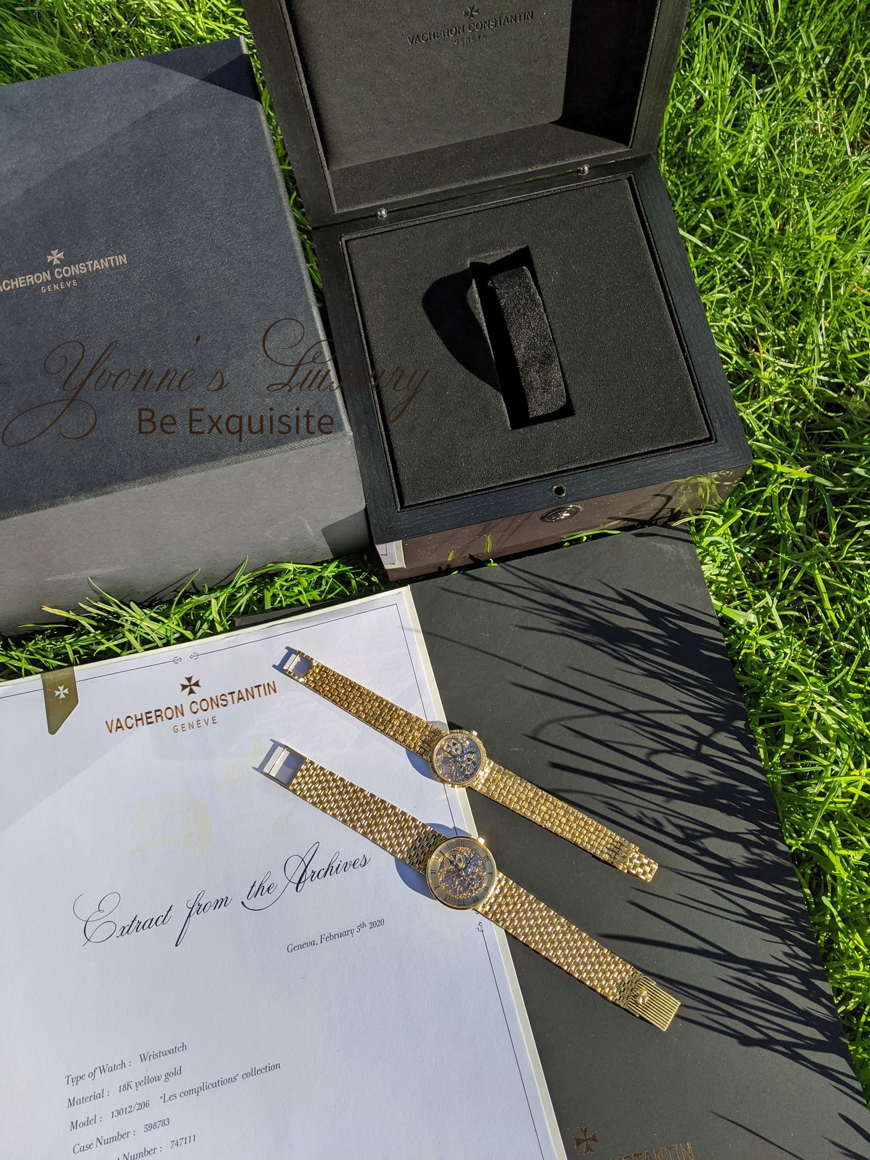 Vacheron Constantin Extraordinary Rare Yellow Gold Skeleton Wristwatch