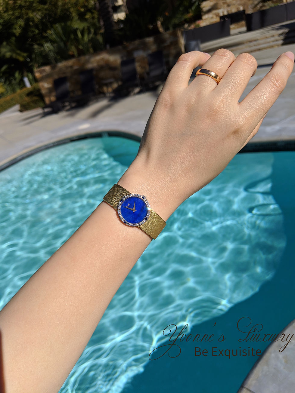 Thumbnail: Piaget Vintage Classic Diamond Lapis Dial Lady’s Watch