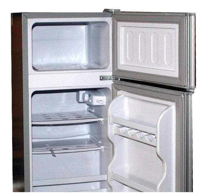 Miniature : Nasco Réfrigérateur Double Portes NASF2-105FL - 76 Litres Net - R600A - Argent  